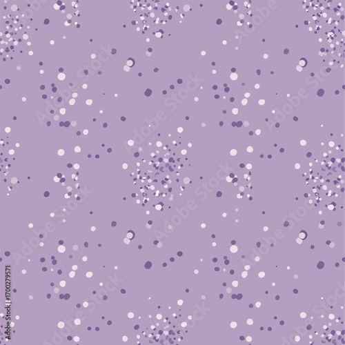 Lavender background with scattered dots seamless pattern design element, seamless pattern, Stock royalty.