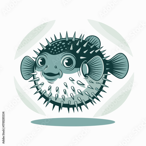 Cute Pufferfish Illustration