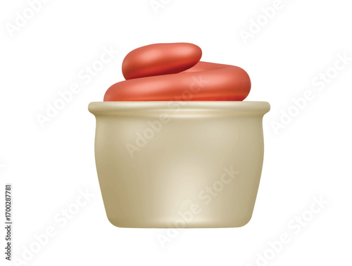 sauces bowl icon 3d illustration render