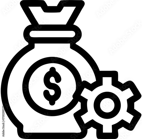 dollar money management icon 