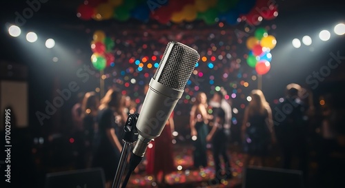 Microphone captures the essence of celebration with a lively crowd