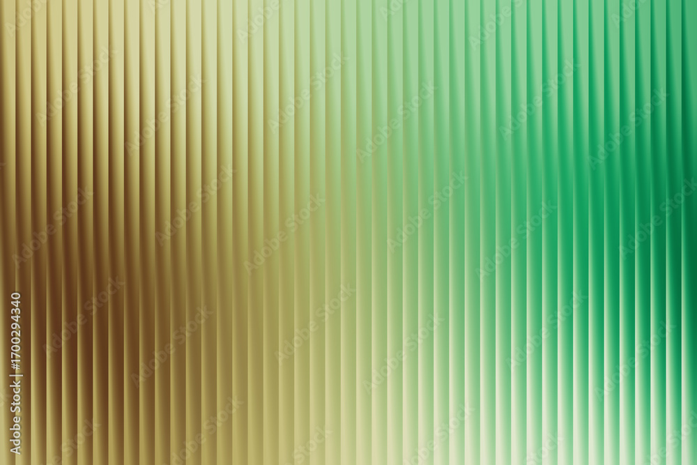 Fototapeta premium Abstract background with vertical lines in a gold and green gradient, smooth texture