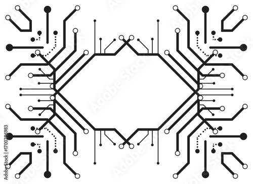  abstract technology design elements black and white background