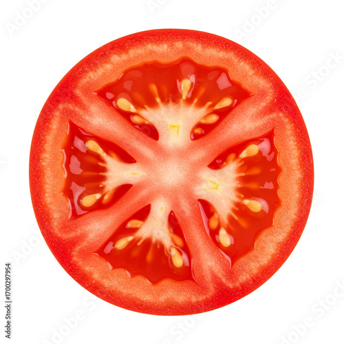 Wallpaper Mural Fresh tomato slice isolated on transparent background Torontodigital.ca