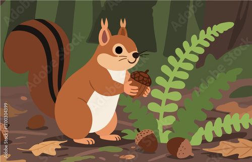 Mammalian close-up vector image