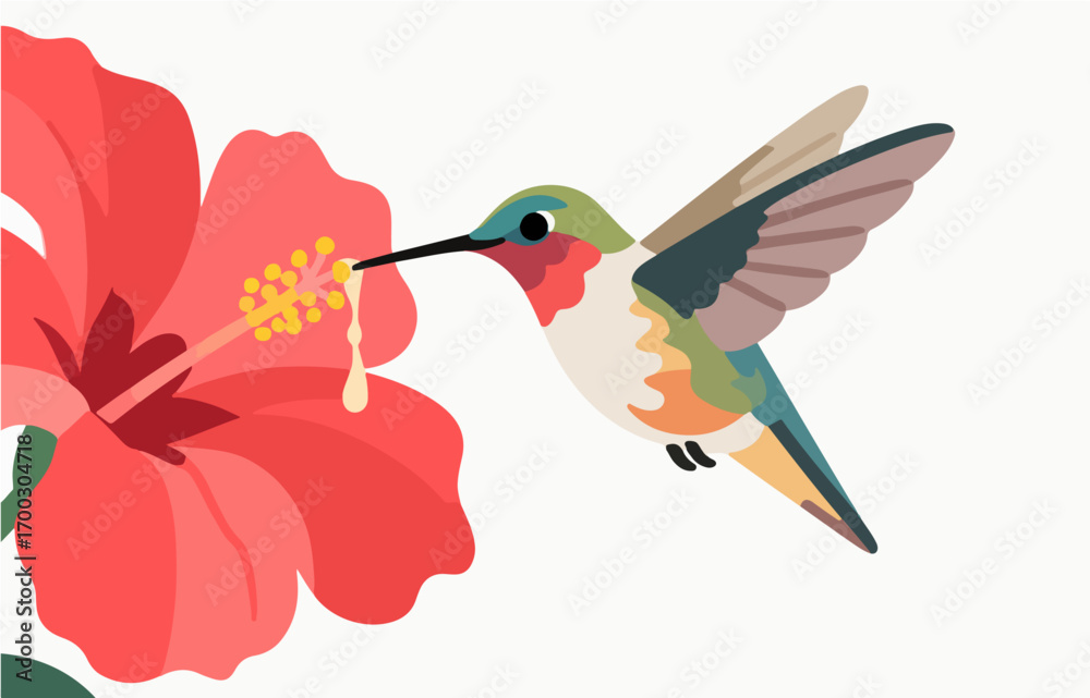 Naklejka premium Bird close-up vector image