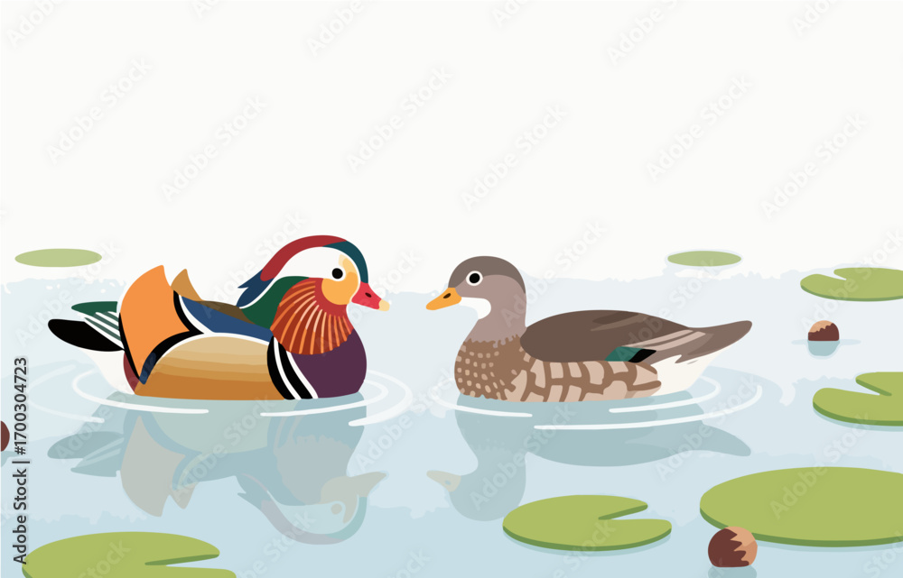 Obraz premium Bird close-up vector image