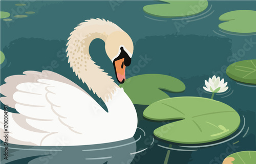 Bird close-up vector image