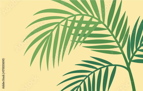 Plant close-up vector image