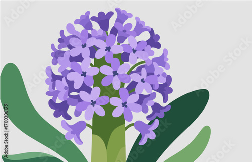 Plant close-up vector image