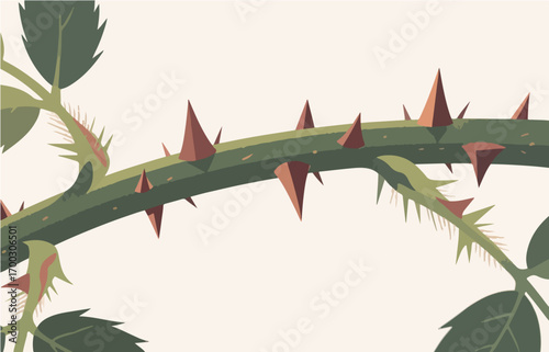 Plant close-up vector image