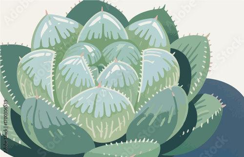 Plant close-up vector image