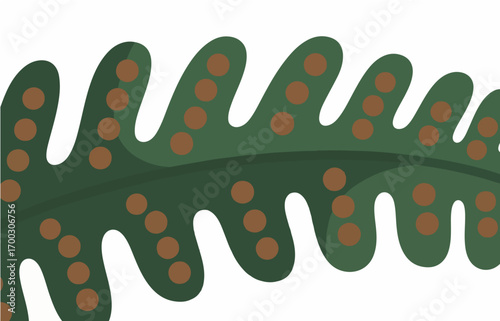 Plant close-up vector image