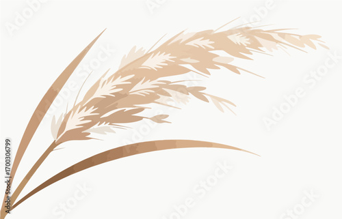 Plant close-up vector image