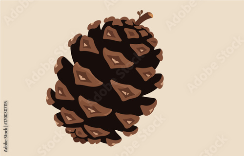 Plant close-up vector image