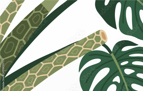 Plant close-up vector image