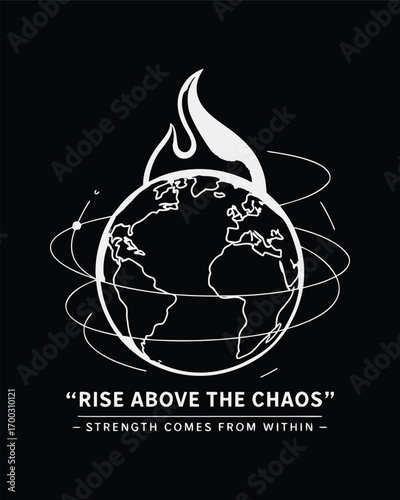 Rise above the chaos, strength comes from within now