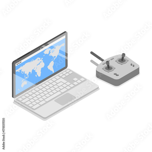 Foto 3D Isometric Flat  Illustration of Millitary Collection. Item 7