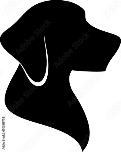 Dog Silhouette Vector Illustration Pet Animal Design