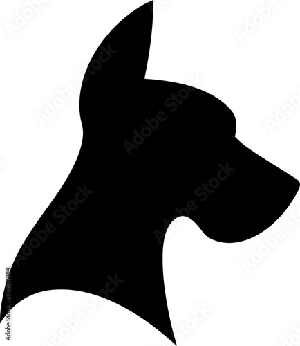 Dog Silhouette Vector Illustration Pet Animal Design