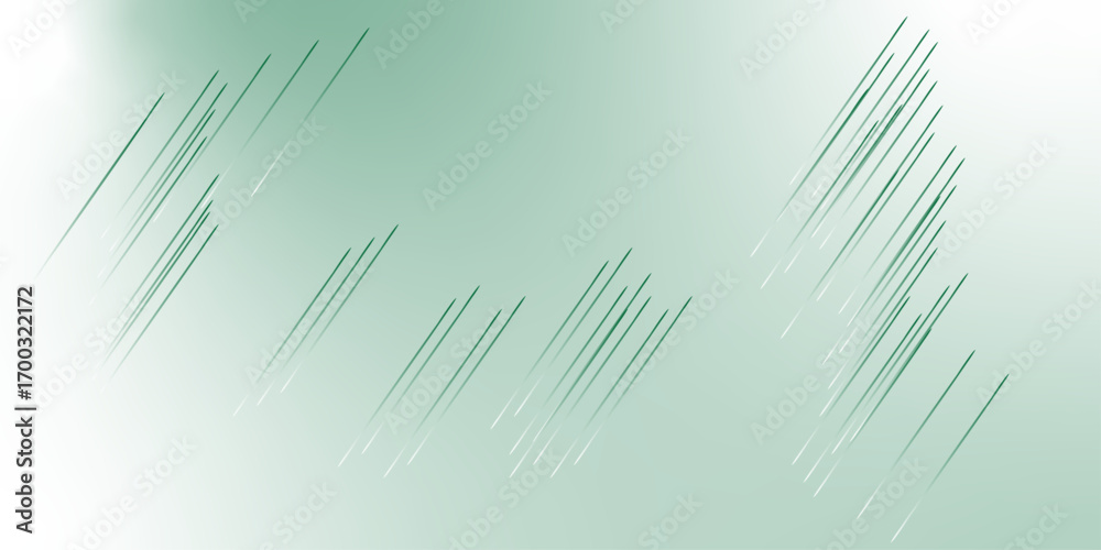 Obraz premium Green abstract diagonal stripes on gradient background. Minimal modern texture with linear motion effect. Perfect for posters, covers, templates, and futuristic digital design projects.