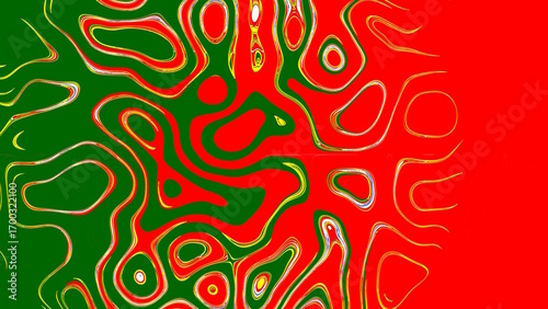 Effet lame acier damas damassé à partir des couleurs du drapeau portugais pour une illustration, fond de plan, présentation originale aux couleurs officielles