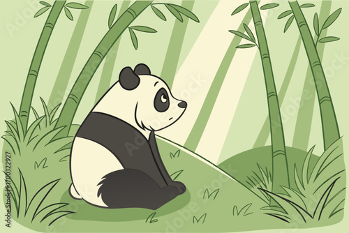 panda vector illustration
