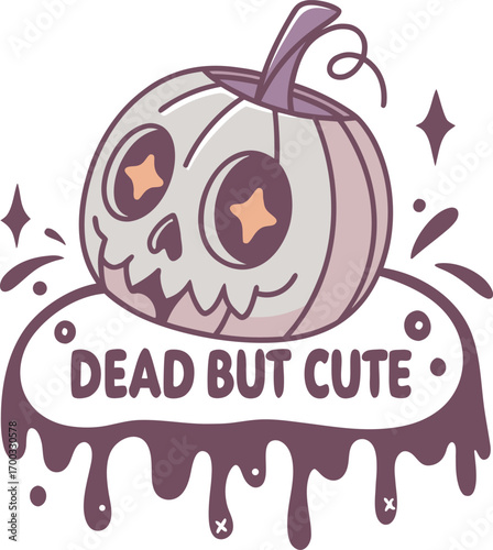 Pumpkin Skull Mashup T Shirt Design