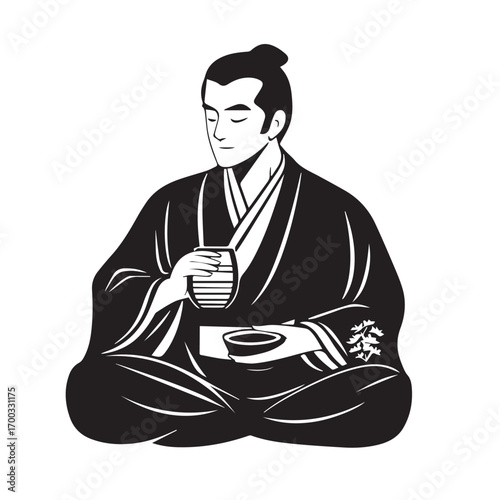 vector illustration of a japanese restaurant