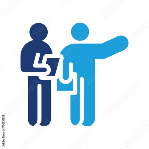 team inspector colored icon vector design good for web or mobile app