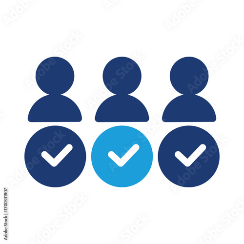 competent team colored icon vector design good for web or mobile app