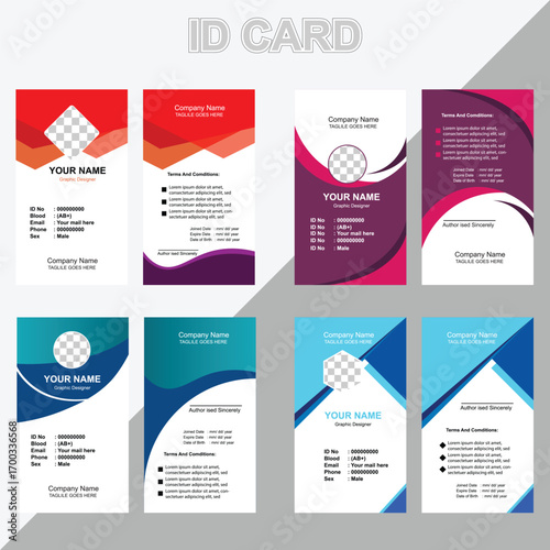 Creative Company Identity Card Layout