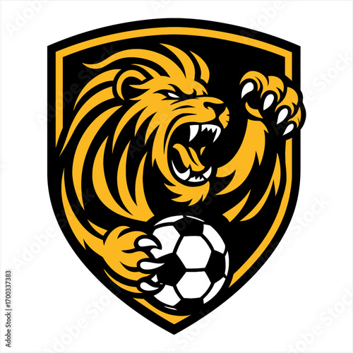 Lion Soccer Logo
