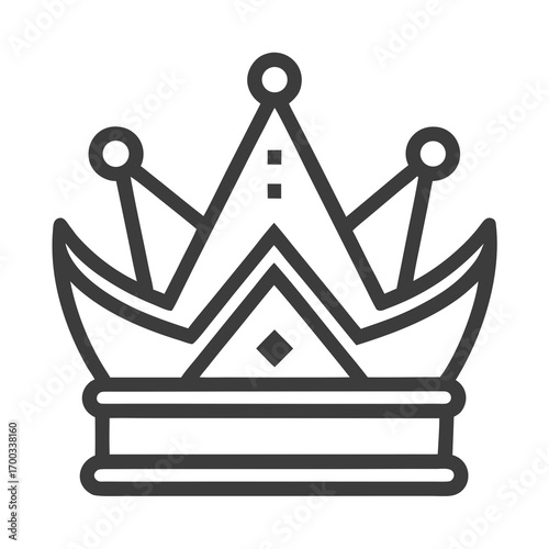 golden crown isolated on white