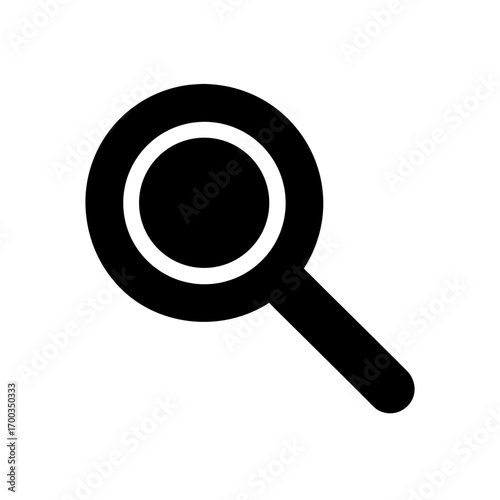 search icon black silhouette vector illustration on transparent background