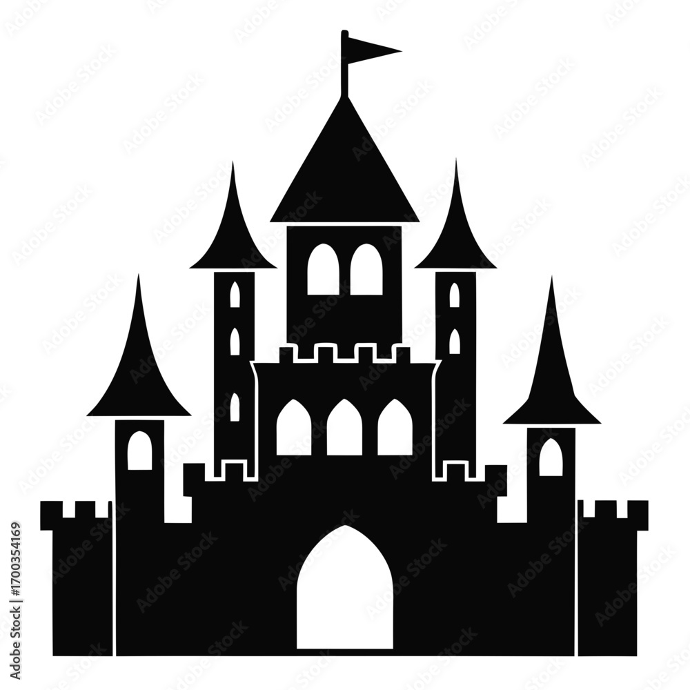 Obraz premium Castle Silhouette