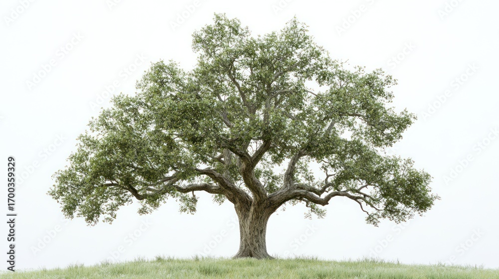 Fototapeta premium Large tree on hilltop