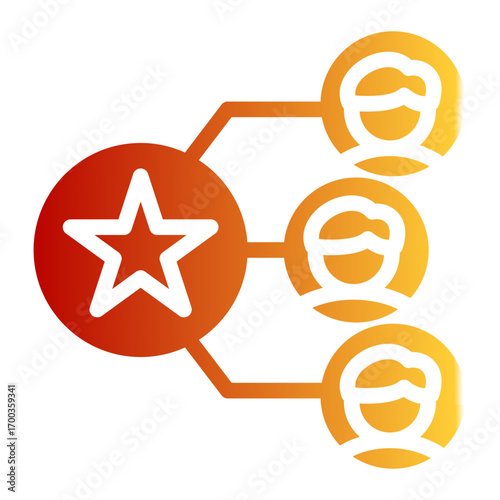 Professional Skill Expert icon from the Hiring icon collection (Glyph Gradient Style)