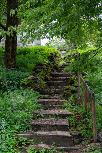 stairway in a village