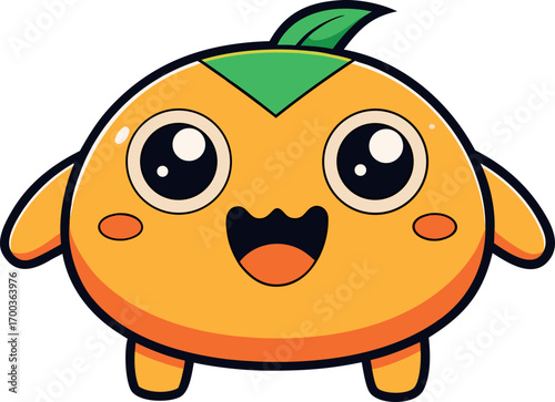 Cheerful Orange, Orange, Fruit, Cartoon, Fun, Happy, Colorful, Citrus, Joyful, Fresh, Vector, Playful, Smiling, Character, Juicy, Animated, Cute, Delightful

