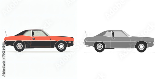 Car Icon Minimal Flat Vector Illustration with Clean Modern Design 