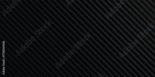Black abstract background design. Modern wavy line pattern in monochrome colors. Premium stripe texture for banner, business backdrop Sports. background