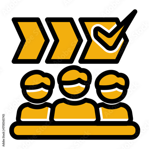New Employee Training icon from the Hiring icon collection (Glyph Color Lineal Style)