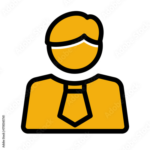 HR Recruiter Professional icon from the Hiring icon collection (Glyph Color Lineal Style)