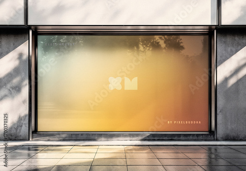 Storefront Window Billboard Mockup