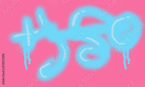 Graffiti style street art illustration background 