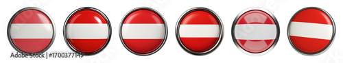 Free Download Austria flag button set including various metallic and glossy finishes isolated. National symbol and iconography collection. - GFXLoad