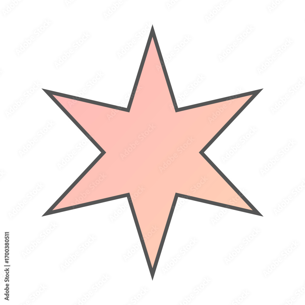 Obraz premium Pastel Gradient Star 52