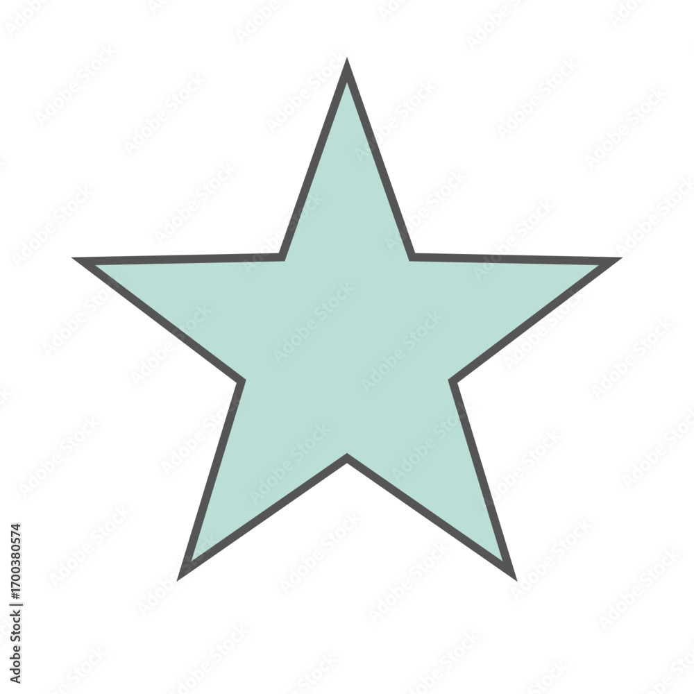 Obraz premium Pastel Gradient Star 56