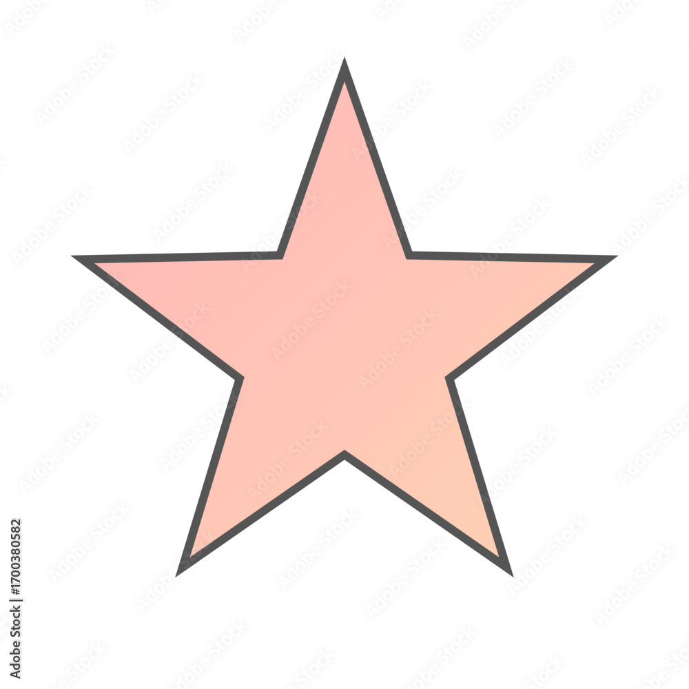 Fototapeta premium Pastel Gradient Star 55